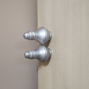 Vintage Aluminum Salt and Pepper Shakers